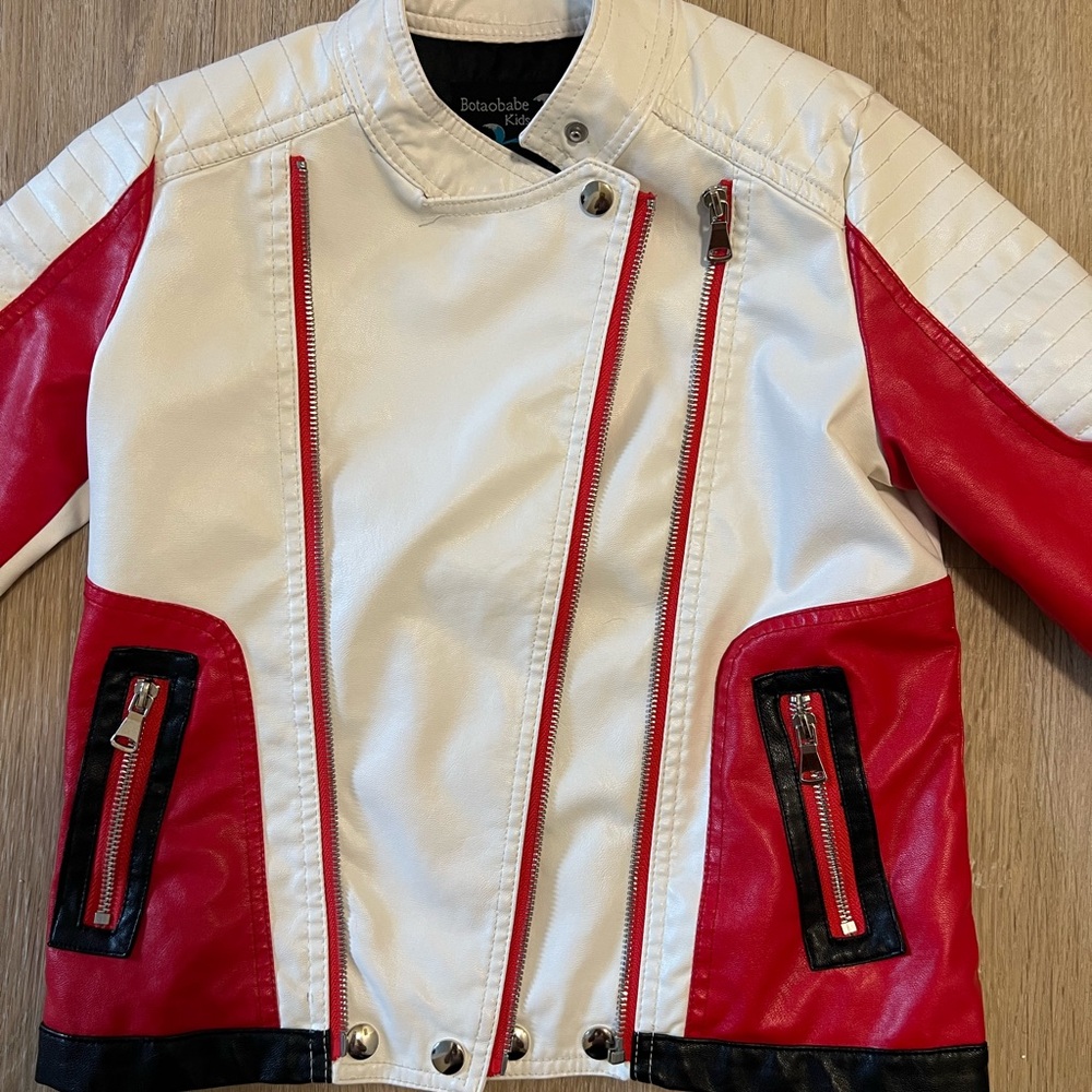 Kids Red and White Jacket